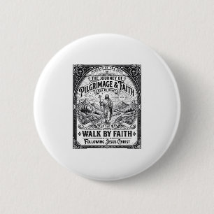 Jesus Pilgrimage Camino Holy Journey 6 Cm Round Badge