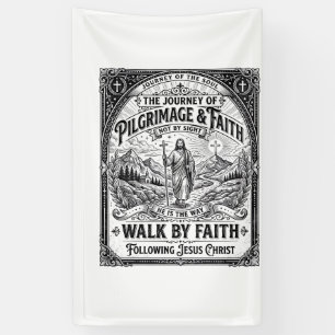 Jesus Pilgrimage Camino Holy Journey Banner