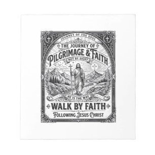Jesus Pilgrimage Camino Holy Journey Notepad