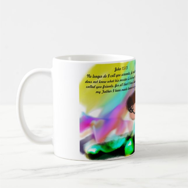 Jesus plan as friend  coffee mug (Left)