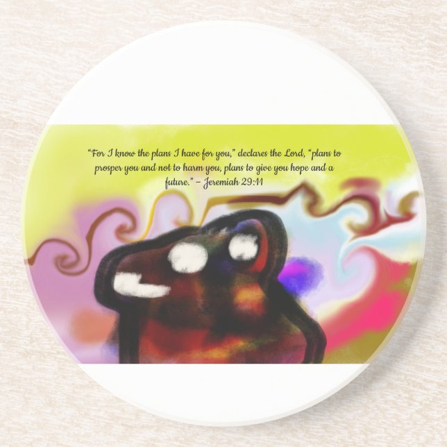 jesus plan  coaster (Front)