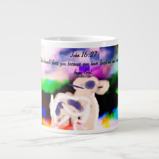Jesus plan  large coffee mug (Front)