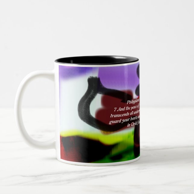 Jesus plan life Two-Tone coffee mug (Left)