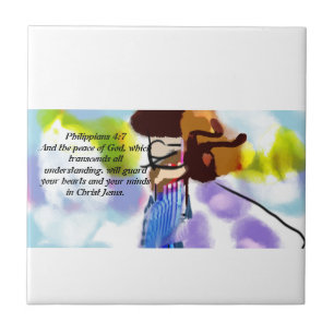 Jesus plan love ceramic tile