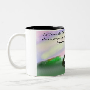 jesus plan  Two-Tone coffee mug