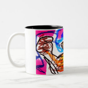 jesus plan Two-Tone coffee mug