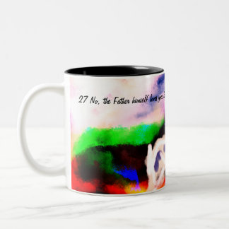 Jesus plan  Two-Tone coffee mug