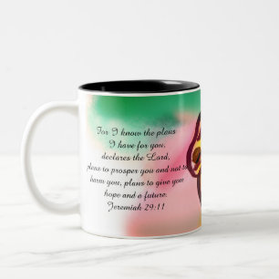 Jesus plan Two-Tone coffee mug