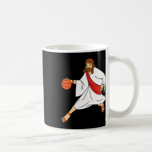 Jesus Playing Bysketbyll 1 Coffee Mug