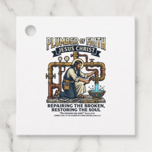 Jesus Plumber Graphic Tee Christian Art_1 Favour Tags