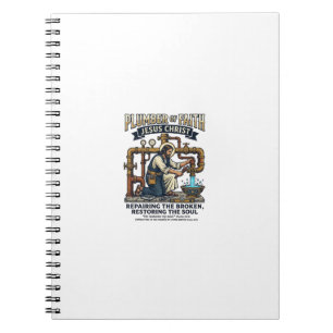 Jesus Plumber Graphic Tee Christian Art_1 Notebook