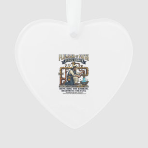 Jesus Plumber Graphic Tee Christian Art_1 Ornament