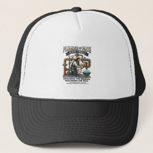 Jesus Plumber Graphic Tee Christian Art_1 Trucker Hat