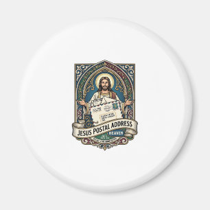 Jesus Postal Address Heaven Jesus Postal Address H Magnet