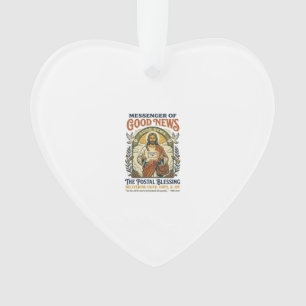 Jesus Postal Worker Delivery Shirt Faith Based Des Ornament