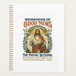 Jesus Postal Worker Delivery Shirt Faith Based Des Planner