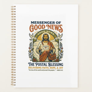 Jesus Postal Worker Delivery Shirt Faith Based Des Planner