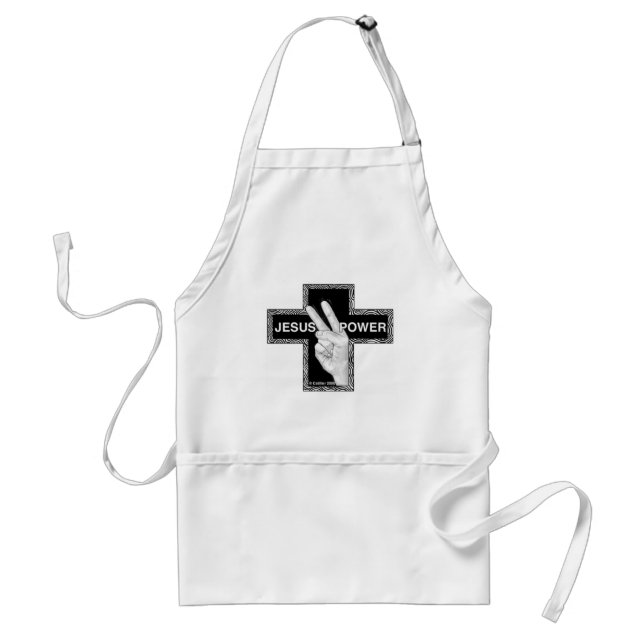 Jesus Power Christian Apron (Front)