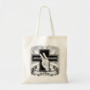 Jesus Power christian tote bag