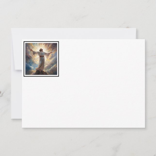 Jesus Prayer Flat Note Card  (Front)