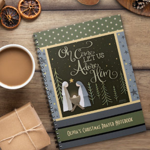 Jesus Prayer Reflection Holy Family Christmas Notebook