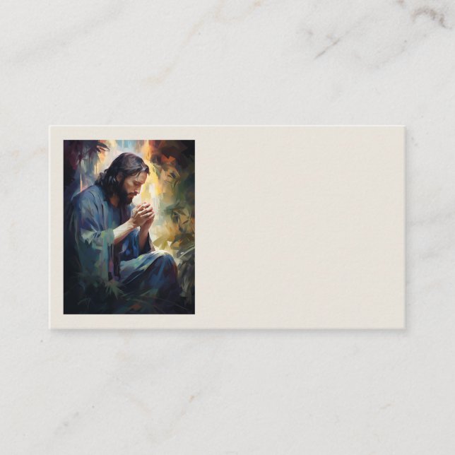 Jesus Praying Business Cards (Front)