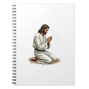 Jesus Praying Hands Vintage Engraving Faith Tee (4 Notebook