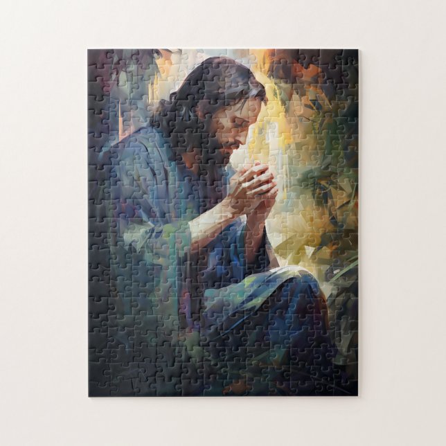 Jesus Praying Puzzle (Vertical)