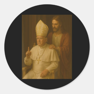 Jesus Prays Trump President Trump Wants To Be The  Classic Round Sticker