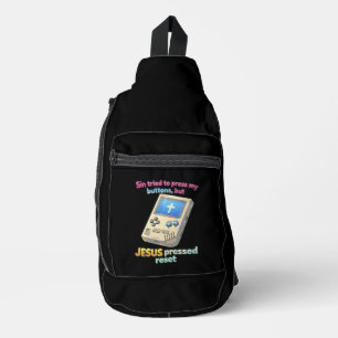 JESUS pressed reset - Christian Sling Bag