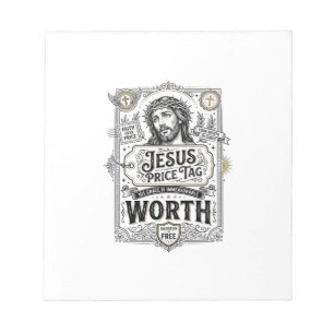 Jesus Price Tag Worth Jesus Price Tag Worth Christ Notepad