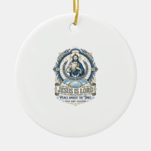 Jesus Prophecy Eschatology Vintage Shirt Christian Ceramic Ornament