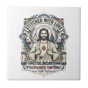 Jesus Prophecy Eschatology Vintage Shirt Christian Ceramic Tile