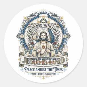 Jesus Prophecy Eschatology Vintage Shirt Christian Classic Round Sticker
