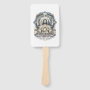 Jesus Prophecy Eschatology Vintage Shirt Christian Hand Fan
