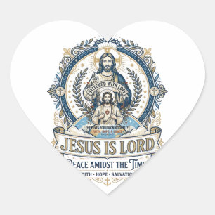 Jesus Prophecy Eschatology Vintage Shirt Christian Heart Sticker