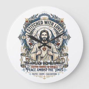 Jesus Prophecy Eschatology Vintage Shirt Christian Large Clock