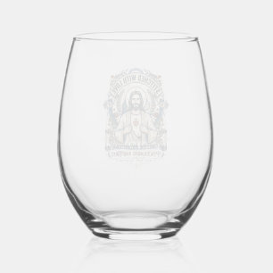 Jesus Prophecy Eschatology Vintage Shirt Christian Stemless Wine Glass