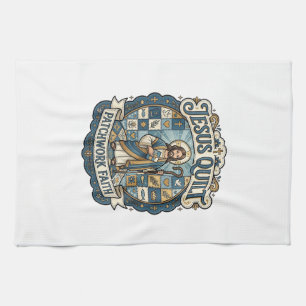 Jesus Quilt Patchwork Faith Jesus Quilt Patchwork Tea Towel