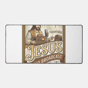 Jesus Radio Broadcast Jesus Radio Broadcast Christ Desk Mat