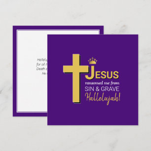 JESUS RANSOMED ME Easter Card