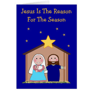Jesus Reason For The Season - Christmas Card