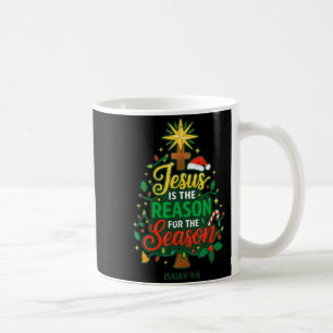 Jesus Reason Season Christian Christmas Family Pjs Coffee Mug