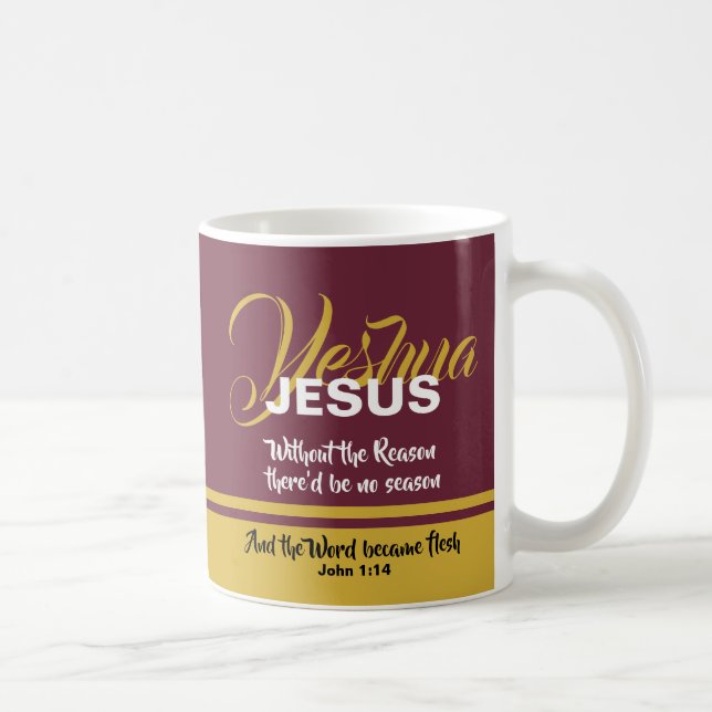 JESUS REASON SEASON Christmas Coffee Mug (Right)