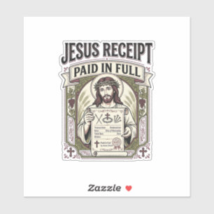 Jesus Receipt Paid In Full Jesus Receipt Paid In C