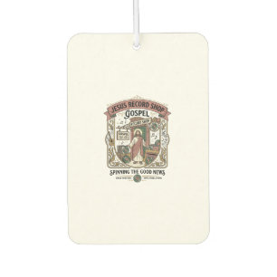 Jesus Record Shop Gospel Jesus Record Shop Christi Car Air Freshener