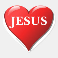 JESUS red heart