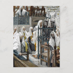 Jesus Rejected at Nazareth Postcard