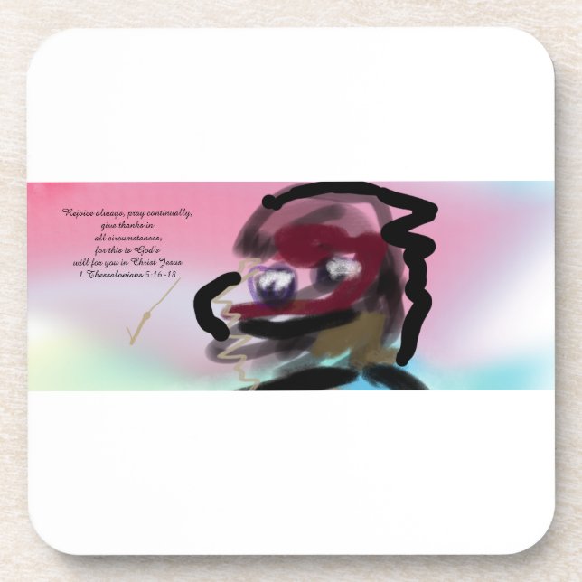 Jesus rejoice  coaster (Front)