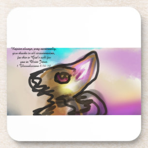 Jesus rejoice coaster